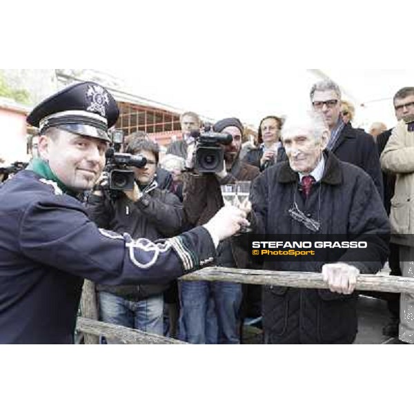 I festeggiamenti in onore del Generale Piero D\'Inzeo per i suoi 90 anni presso la Società Ippica Romana. Roma, 10 marzo 2013 ph.Stefano Grasso