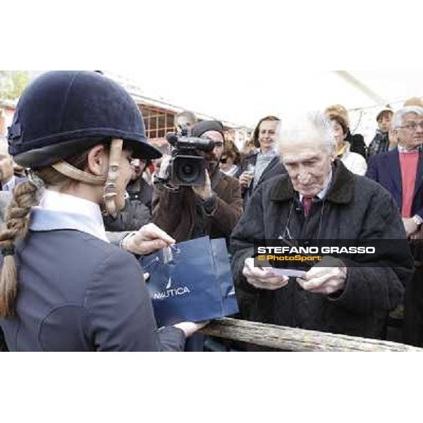 I festeggiamenti in onore del Generale Piero D\'Inzeo per i suoi 90 anni presso la Società Ippica Romana. Roma, 10 marzo 2013 ph.Stefano Grasso