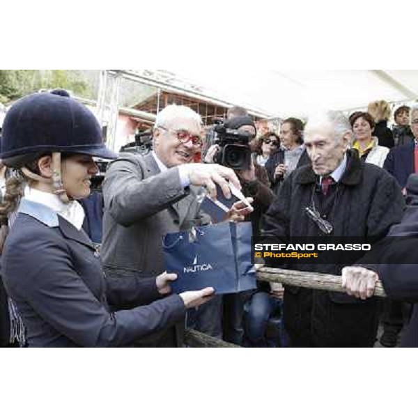 I festeggiamenti in onore del Generale Piero D\'Inzeo per i suoi 90 anni presso la Società Ippica Romana. Roma, 10 marzo 2013 ph.Stefano Grasso