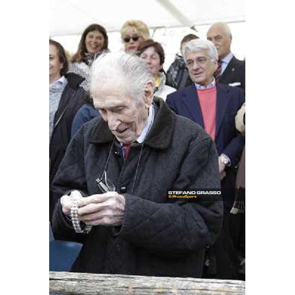 I festeggiamenti in onore del Generale Piero D\'Inzeo per i suoi 90 anni presso la Società Ippica Romana. Roma, 10 marzo 2013 ph.Stefano Grasso