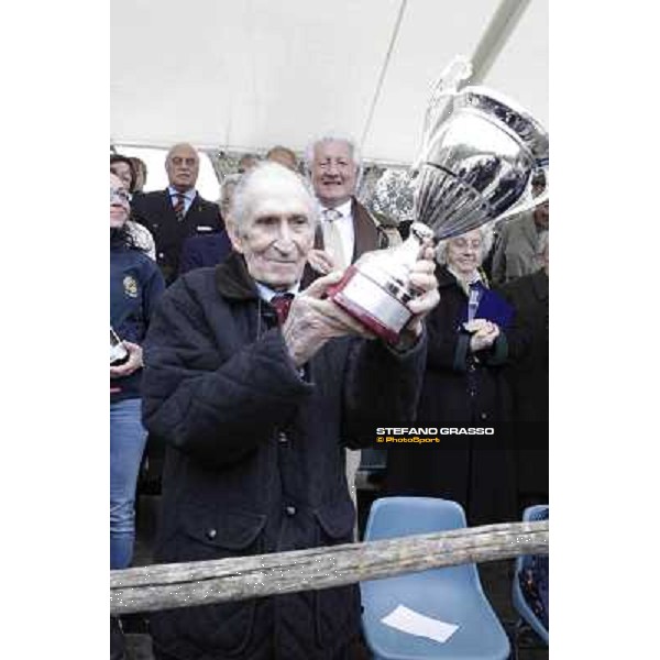I festeggiamenti in onore del Generale Piero D\'Inzeo per i suoi 90 anni presso la Società Ippica Romana. Roma, 10 marzo 2013 ph.Stefano Grasso