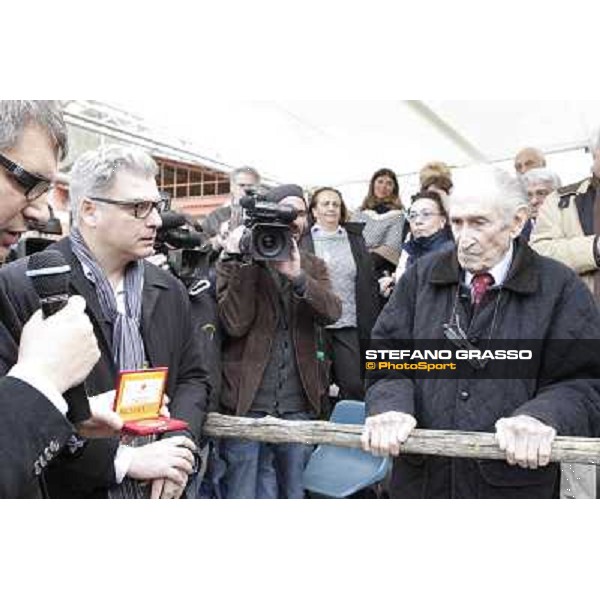 I festeggiamenti in onore del Generale Piero D\'Inzeo per i suoi 90 anni presso la Società Ippica Romana. Roma, 10 marzo 2013 ph.Stefano Grasso