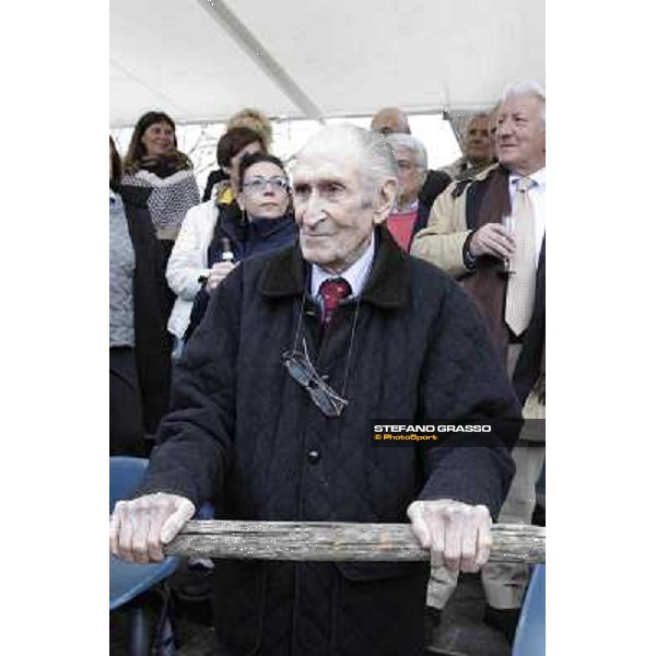 I festeggiamenti in onore del Generale Piero D\'Inzeo per i suoi 90 anni presso la Società Ippica Romana. Roma, 10 marzo 2013 ph.Stefano Grasso