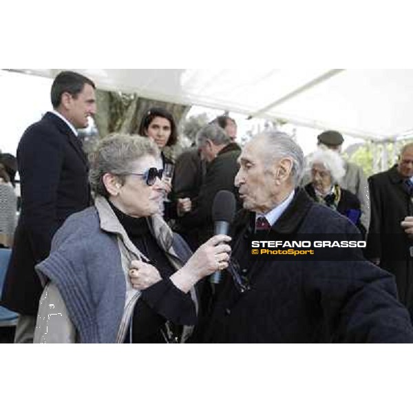 I festeggiamenti in onore del Generale Piero D\'Inzeo per i suoi 90 anni presso la Società Ippica Romana. Roma, 10 marzo 2013 ph.Stefano Grasso