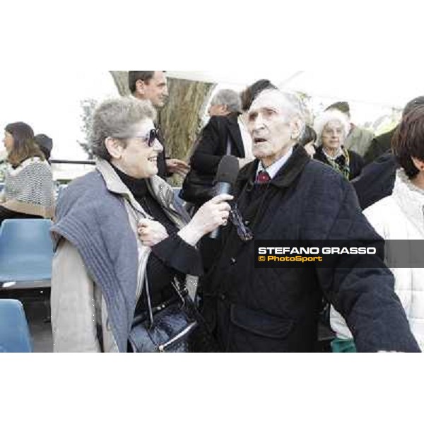 I festeggiamenti in onore del Generale Piero D\'Inzeo per i suoi 90 anni presso la Società Ippica Romana. Roma, 10 marzo 2013 ph.Stefano Grasso