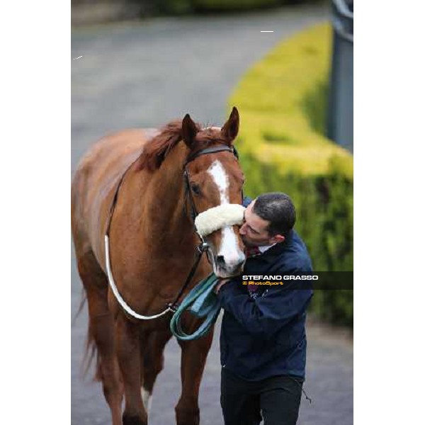 Charity Line and Jonathan Bacci after winning the Premio Nannoccia Roma - Capannelle racecourse, 17th march 2013 ph.Stefano Grasso