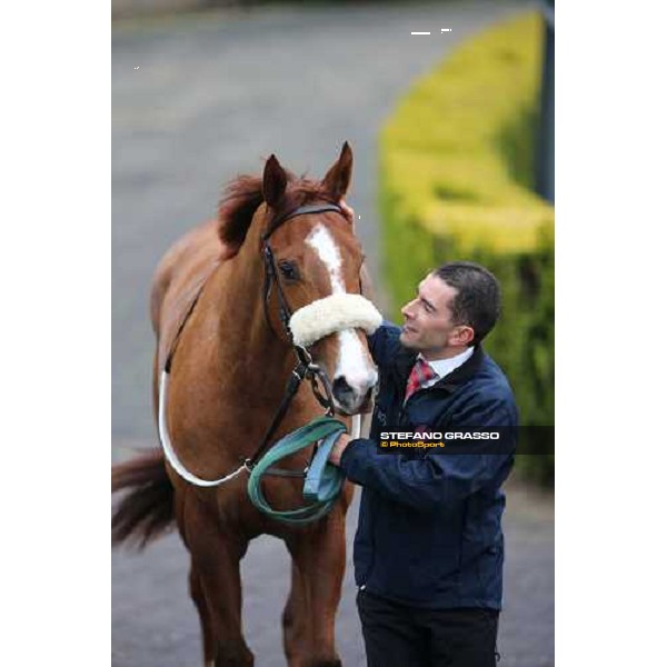 Charity Line and Jonathan Bacci after winning the Premio Nannoccia Roma - Capannelle racecourse, 17th march 2013 ph.Stefano Grasso