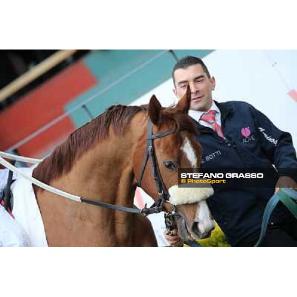 Charity Line before winning the Premio Nannoccia Roma - Capannelle racecourse, 17th march 2013 ph.Stefano Grasso