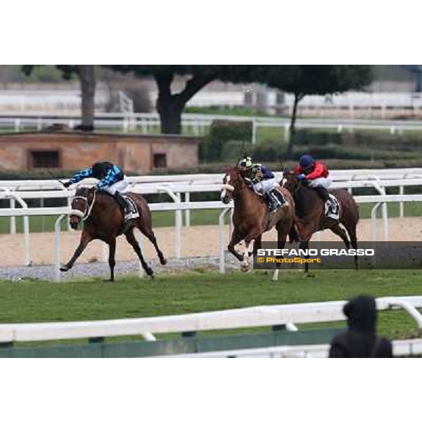Charity Line,Fabio Branca up, goes to win the Premio Nannoccia Roma - Capannelle racecourse, 17th march 2013 ph.Stefano Grasso