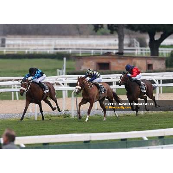 Charity Line,Fabio Branca up, goes to win the Premio Nannoccia Roma - Capannelle racecourse, 17th march 2013 ph.Stefano Grasso