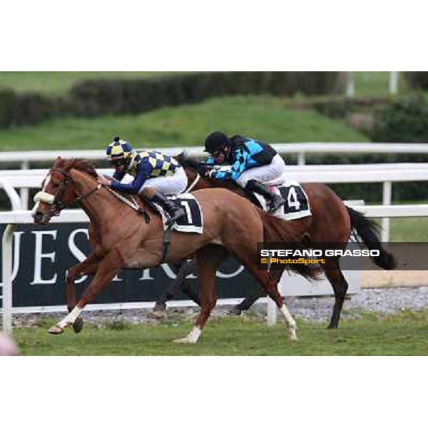 Charity Line,Fabio Branca up, goes to win the Premio Nannoccia Roma - Capannelle racecourse, 17th march 2013 ph.Stefano Grasso