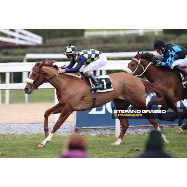 Charity Line,Fabio Branca up, goes to win the Premio Nannoccia Roma - Capannelle racecourse, 17th march 2013 ph.Stefano Grasso