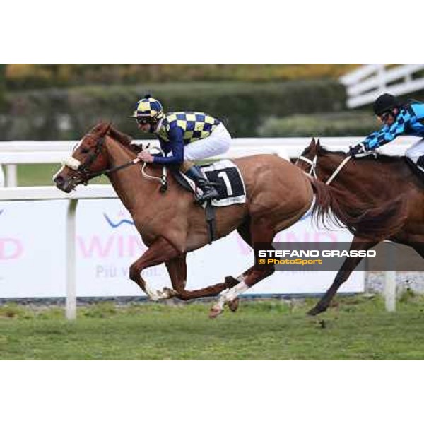 Charity Line,Fabio Branca up, goes to win the Premio Nannoccia Roma - Capannelle racecourse, 17th march 2013 ph.Stefano Grasso