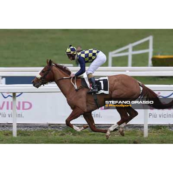 Charity Line,Fabio Branca up, goes to win the Premio Nannoccia Roma - Capannelle racecourse, 17th march 2013 ph.Stefano Grasso