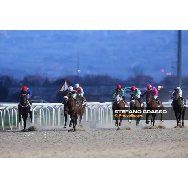 Marshade,Fabio Branca up,goes to win the Premio Trattato di Roma - Kheywunder is second Roma - Capannelle racecourse, 17th march 2013 ph.Stefano Grasso