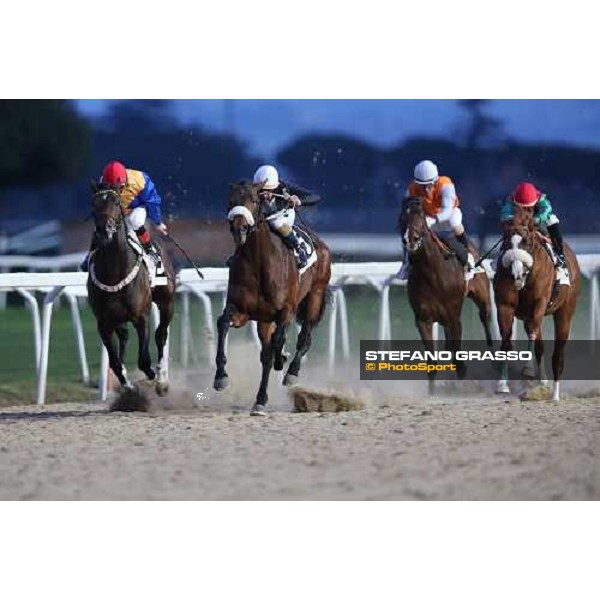 Marshade,Fabio Branca up,goes to win the Premio Trattato di Roma - Kheywunder is second Roma - Capannelle racecourse, 17th march 2013 ph.Stefano Grasso