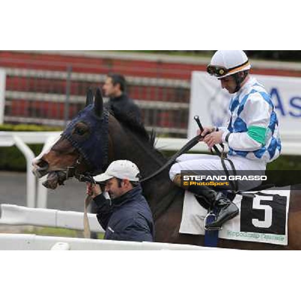 Fabio Branca and Malagenia Roma - Capannelle racecourse, 17th march 2013 ph.Stefano Grasso