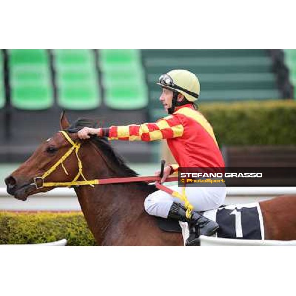 Luca Maniezzi on Clorofilla wins the Premio Sinni Roma - Capannelle racecourse, 17th march 2013 ph.Stefano Grasso