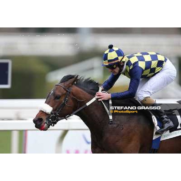 Fabio Branca and Celticus win the Premio Federico Smith Roma - Capannelle racecourse, 17th march 2013 ph.Stefano Grasso