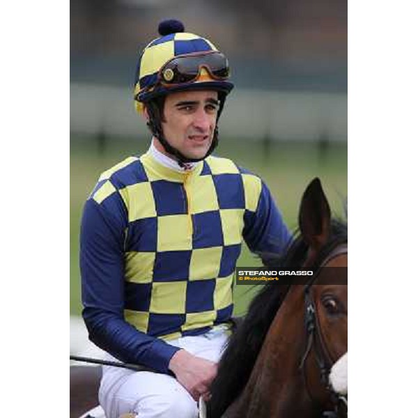 Fabio Branca and Celticus after winning the Premio Federico Smith Roma - Capannelle racecourse, 17th march 2013 ph.Stefano Grasso
