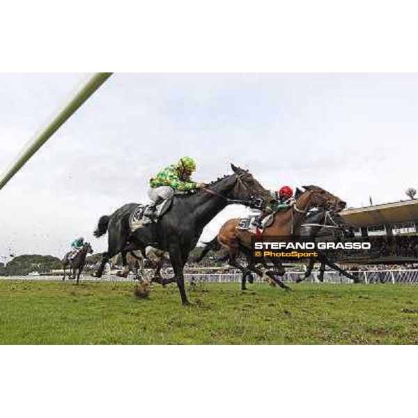 Umberto Rispoli on Mister Sandro wins the Premio Regione Toscana - Defi du Galop Pisa - San Rossore racecourse,24th march 2013 ph.Stefano Grasso