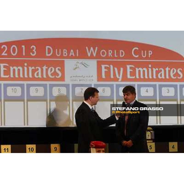 Simon Crisford DWC 2013 - Post Position Draw Dubai - Meydan racecourse,27th march 2013 ph.Stefano Grasso