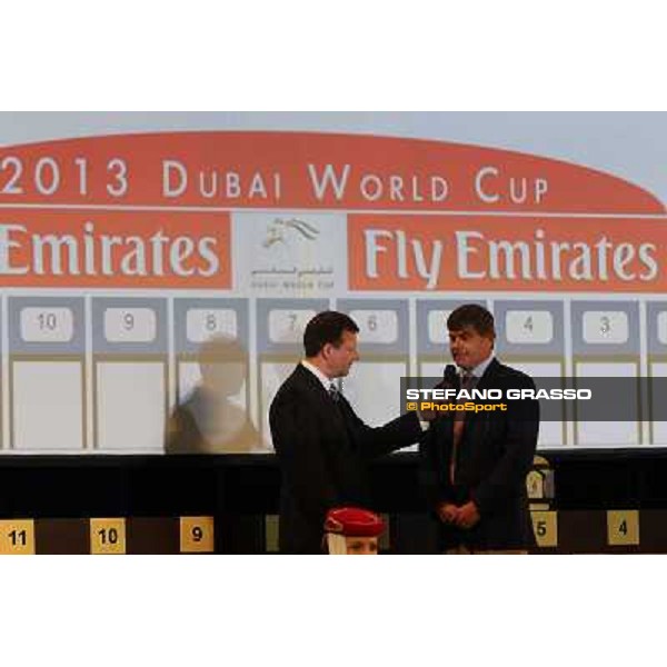 Simon Crisford DWC 2013 - Post Position Draw Dubai - Meydan racecourse,27th march 2013 ph.Stefano Grasso