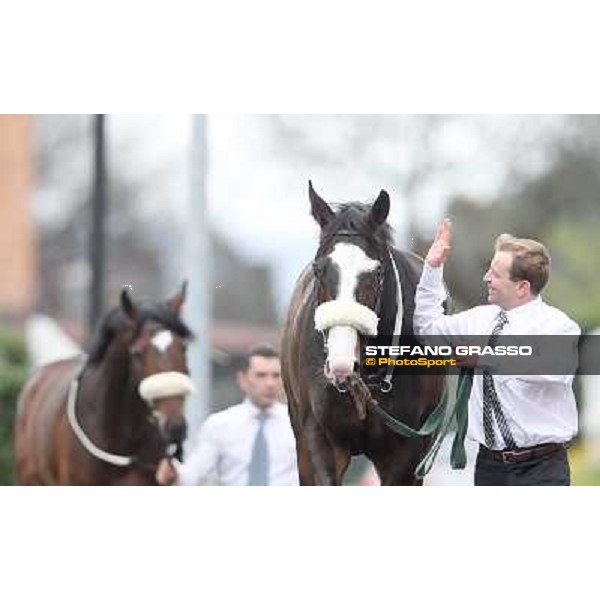Vedelago parades after winning the Premio Gentlewave Rome - Capannelle 1st april 2013 ph.Stefano Grasso