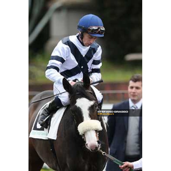 Vedelago and Mario Esposito before winning the Premio Gentlewave Rome - Capannelle racecourse,1st april 2013 ph.Stefano Grasso