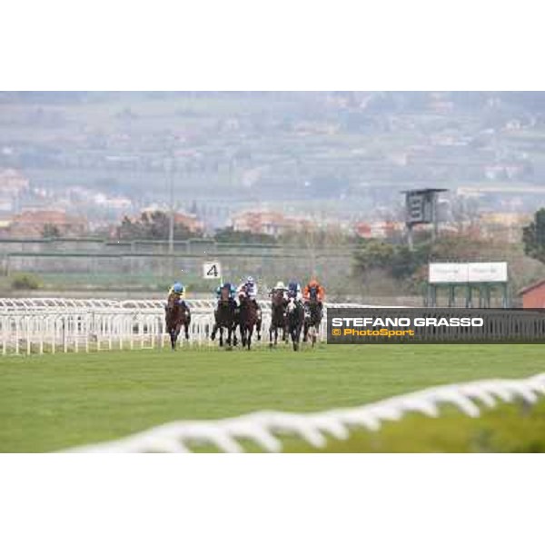 Vedelago,Mario Esposito up goes to win Premio Gentlewave Rome - Capannelle racecourse,1st april 2013 ph.Stefano Grasso
