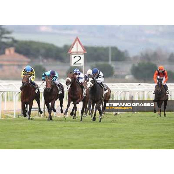 Vedelago,Mario Esposito up goes to win Premio Gentlewave Rome - Capannelle racecourse,1st april 2013 ph.Stefano Grasso