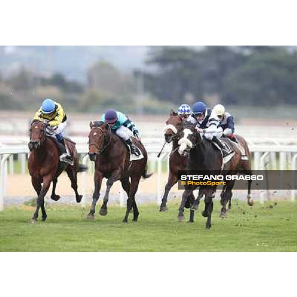Vedelago,Mario Esposito up goes to win Premio Gentlewave Rome - Capannelle racecourse,1st april 2013 ph.Stefano Grasso