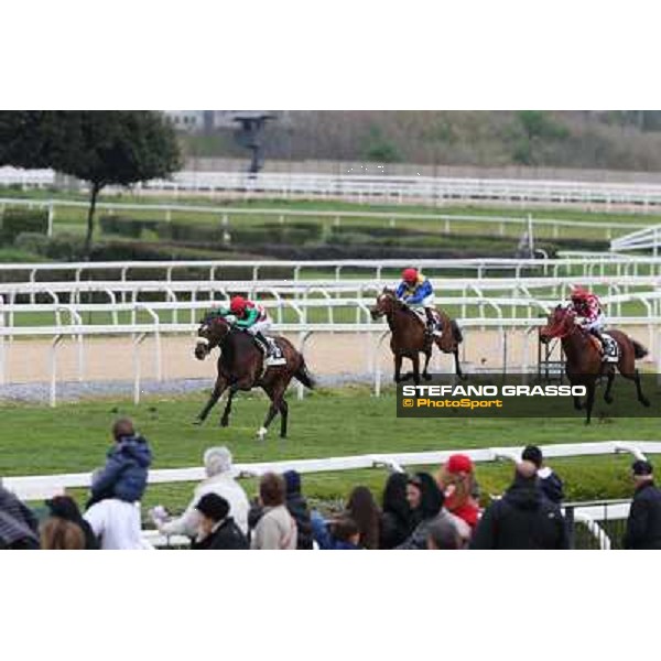 Wish Come True,Mario Esposito up,wins the Premio San Giuseppe Rome - Capannelle racecourse,1st april 2013 ph.Stefano Grasso