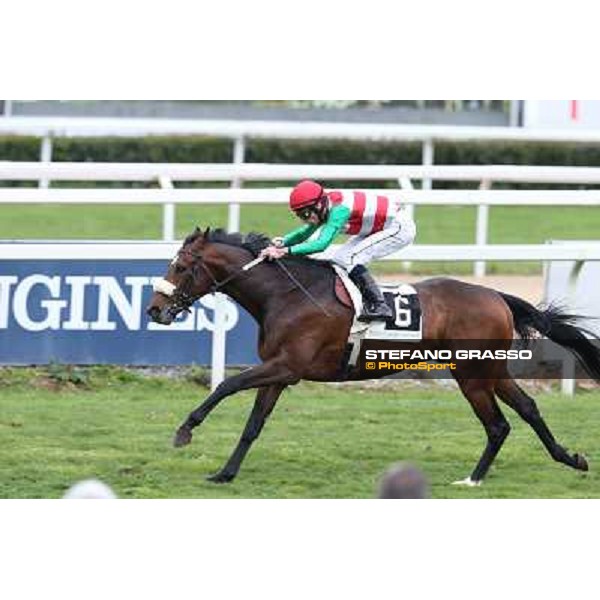 Wish Come True,Mario Esposito up,wins the Premio San Giuseppe Rome - Capannelle racecourse,1st april 2013 ph.Stefano Grasso