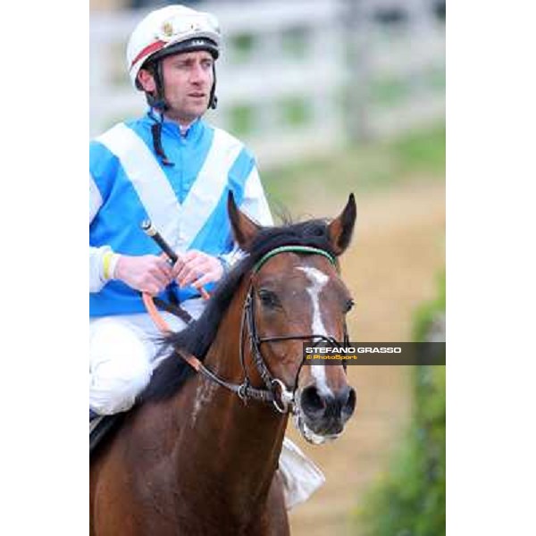 Jockeys return home after the race - Maurizio Pasquale on Eric The Fighter winner Rome - Capannelle racecourse,1st april 2013 ph.Stefano Grasso