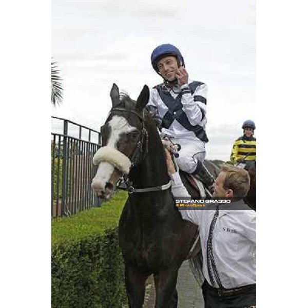 Vedelago and Mario Esposito win the Premio Gentlewave Rome - Capannelle racecourse,1st april 2013 ph.Stefano Grasso