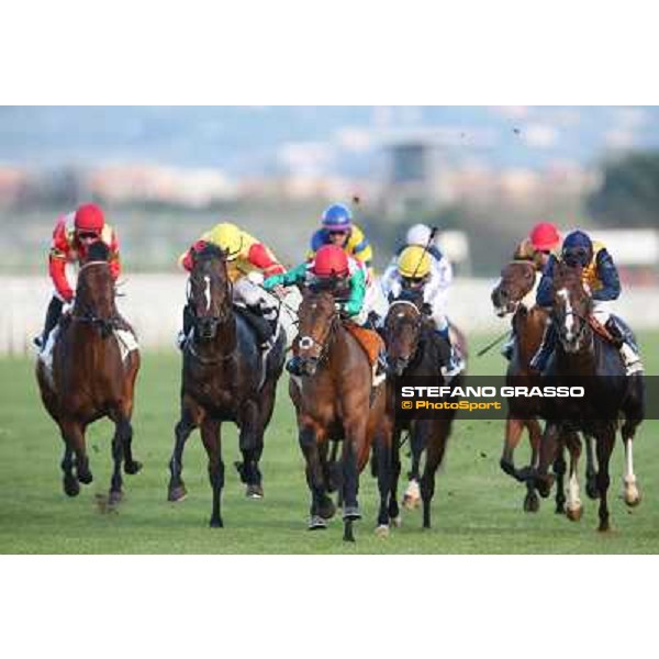 Mario Esposito on Doggy Tail wins the Premio Cloridano Rome - Capannelle racecourse,7th april 2013 ph.Stefano Grasso