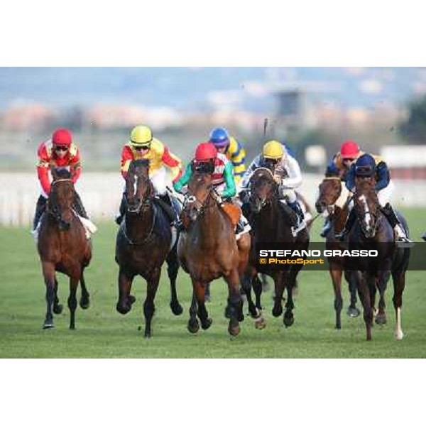Mario Esposito on Doggy Tail wins the Premio Cloridano Rome - Capannelle racecourse,7th april 2013 ph.Stefano Grasso
