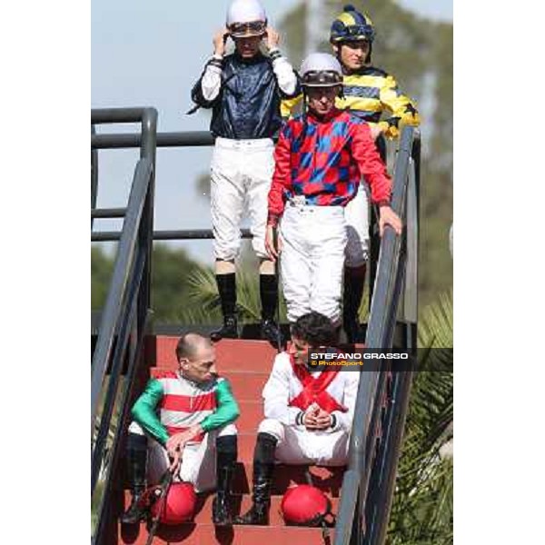 Jockeys Rome - Capannelle racecourse,7th april 2013 ph.Stefano Grasso