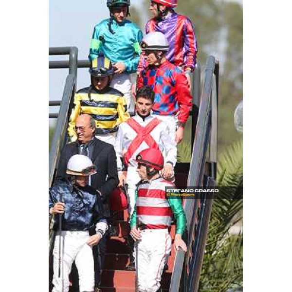 Jockeys Rome - Capannelle racecourse,7th april 2013 ph.Stefano Grasso