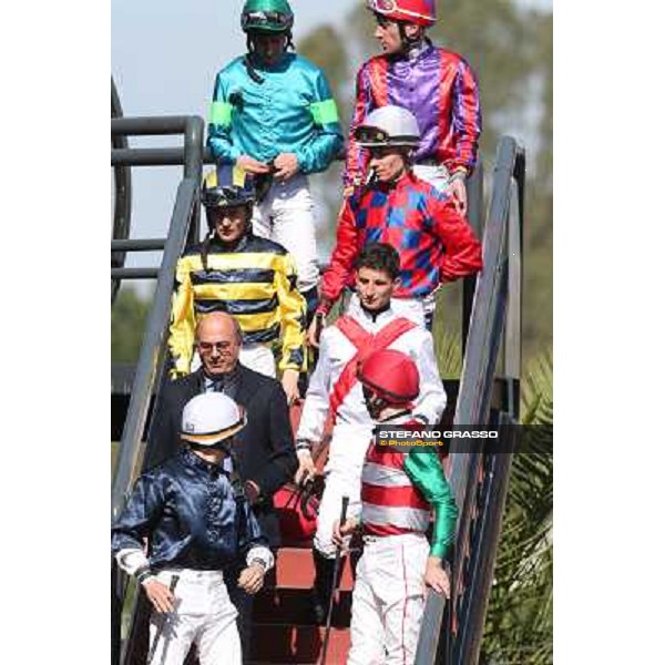 Jockeys Rome - Capannelle racecourse,7th april 2013 ph.Stefano Grasso