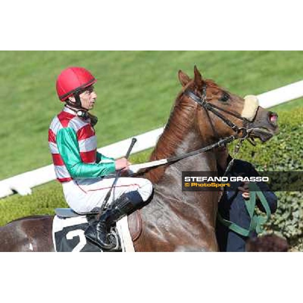 Mario Esposito on Deflection Rome - Capannelle racecourse,7th april 2013 ph.Stefano Grasso