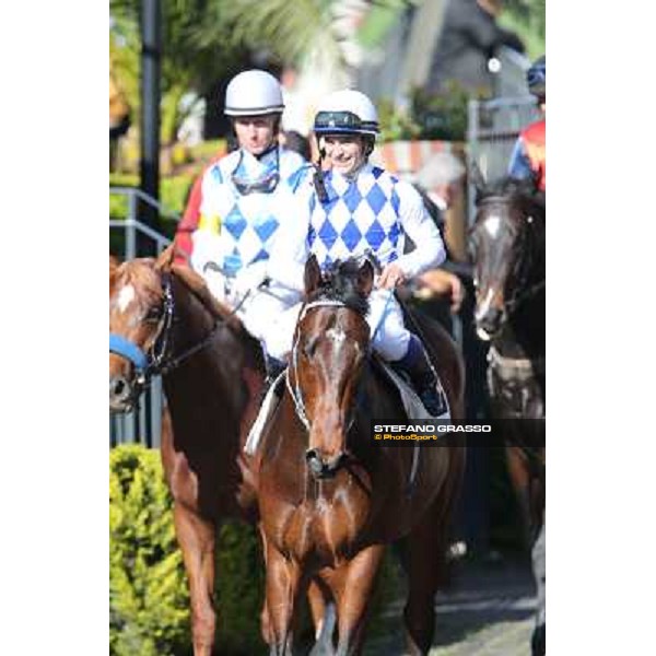 Andrea Mezzatesta on Lodovico il Moro Rome - Capannelle racecourse,7th april 2013 ph.Stefano Grasso