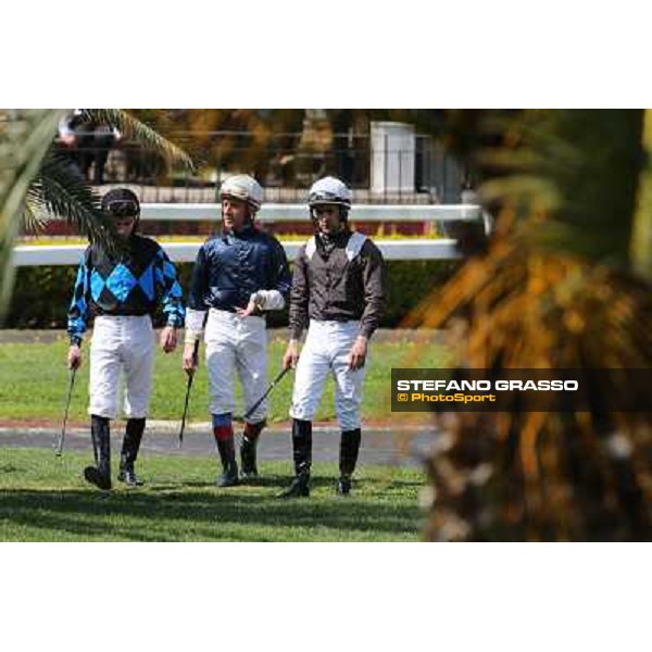 Mario Esposito,Maurizio Pasquale and Fabio Branca Rome - Capannelle racecourse,14th april 2013 ph.Stefano Grasso