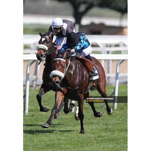 Mario Esposito on Lucky Serena goes to win the Premio Lorenzo Camuffo Rome - Capannelle racecourse,14th april 2013 ph.Stefano Grasso