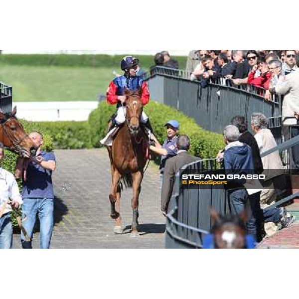 Mario Esposito on Scixerboa Rome - Capannelle racecourse,14th april 2013 ph.Stefano Grasso