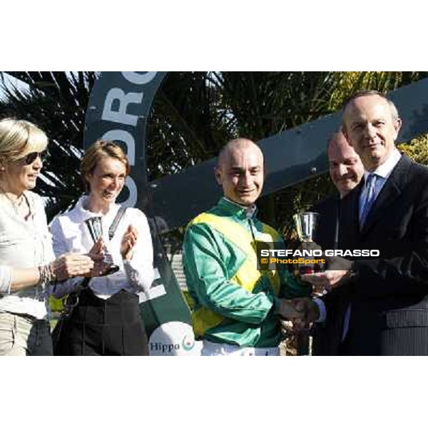 The prize giving ceremony of Premio Carlo Chiesa Rome - Capannelle racecourse,14th april 2013 ph.Stefano Grasso