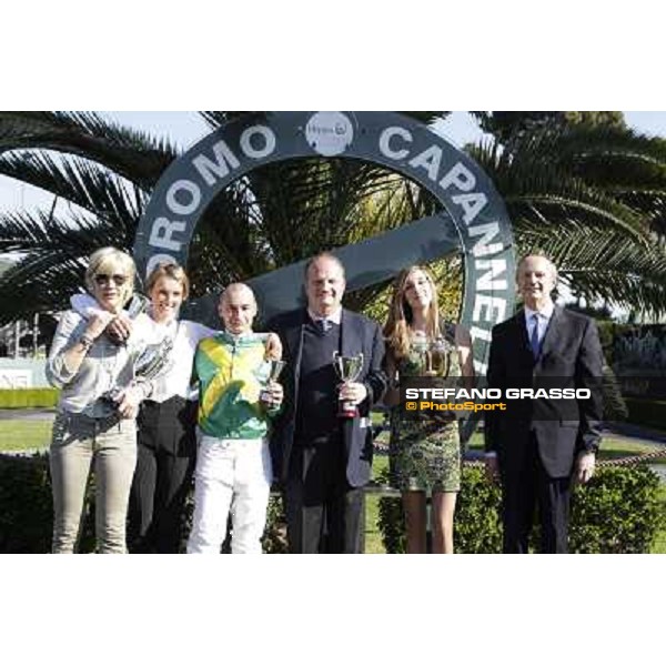 The prize giving ceremony of Premio Carlo Chiesa Rome - Capannelle racecourse,14th april 2013 ph.Stefano Grasso