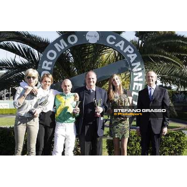 The prize giving ceremony of Premio Carlo Chiesa Rome - Capannelle racecourse,14th april 2013 ph.Stefano Grasso