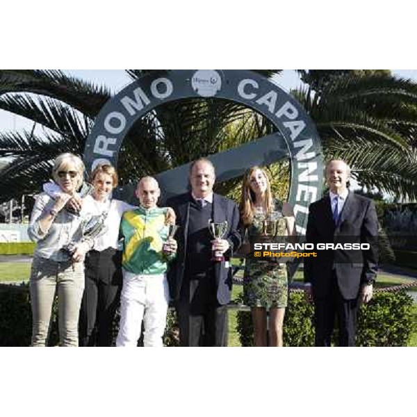 The prize giving ceremony of Premio Carlo Chiesa Rome - Capannelle racecourse,14th april 2013 ph.Stefano Grasso